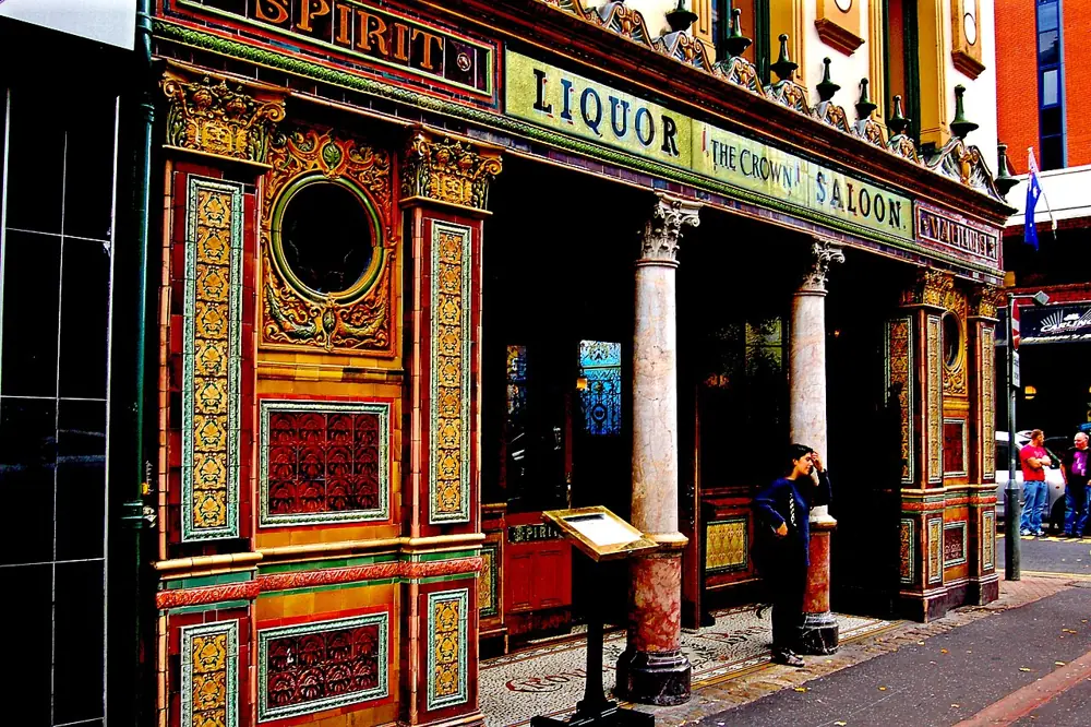 A Pint in the Crown Bar