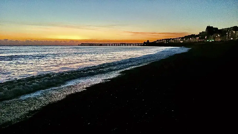 Sunset on Hastings Pier