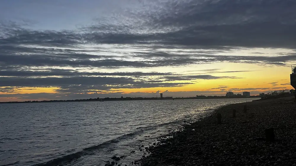 Sunset on Southsea Beach